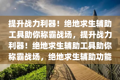 提升战力利器！绝地求生辅助工具助你称霸战场，提升战力利器！绝地求生辅助工具助你称霸战场，绝地求生辅助功能