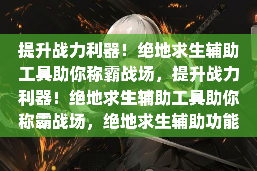 提升战力利器！绝地求生辅助工具助你称霸战场，提升战力利器！绝地求生辅助工具助你称霸战场，绝地求生辅助功能