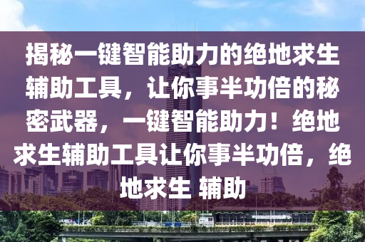 揭秘一键智能助力的绝地求生辅助工具，让你事半功倍的秘密武器，一键智能助力！绝地求生辅助工具让你事半功倍，绝地求生 辅助