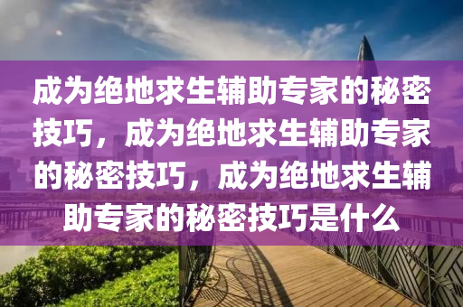 成为绝地求生辅助专家的秘密技巧，成为绝地求生辅助专家的秘密技巧，成为绝地求生辅助专家的秘密技巧是什么