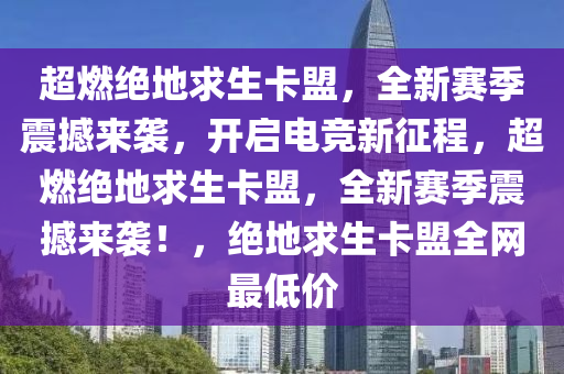 超燃绝地求生卡盟，全新赛季震撼来袭，开启电竞新征程，超燃绝地求生卡盟，全新赛季震撼来袭！，绝地求生卡盟全网最低价