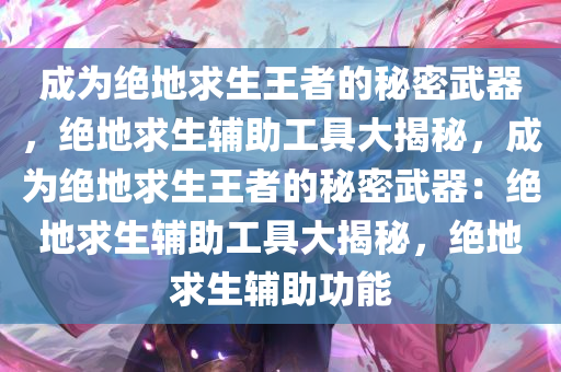 成为绝地求生王者的秘密武器，绝地求生辅助工具大揭秘，成为绝地求生王者的秘密武器：绝地求生辅助工具大揭秘，绝地求生辅助功能