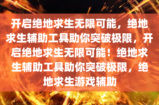 开启绝地求生无限可能，绝地求生辅助工具助你突破极限，开启绝地求生无限可能！绝地求生辅助工具助你突破极限，绝地求生游戏辅助