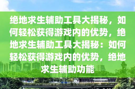 绝地求生辅助工具大揭秘，如何轻松获得游戏内的优势，绝地求生辅助工具大揭秘：如何轻松获得游戏内的优势，绝地求生辅助功能