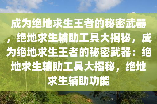 成为绝地求生王者的秘密武器，绝地求生辅助工具大揭秘，成为绝地求生王者的秘密武器：绝地求生辅助工具大揭秘，绝地求生辅助功能