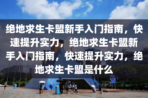 绝地求生卡盟新手入门指南，快速提升实力，绝地求生卡盟新手入门指南，快速提升实力，绝地求生卡盟是什么