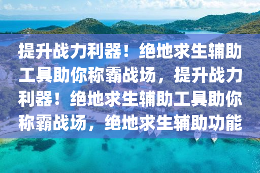 提升战力利器！绝地求生辅助工具助你称霸战场，提升战力利器！绝地求生辅助工具助你称霸战场，绝地求生辅助功能