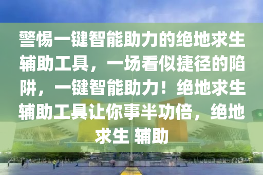 警惕一键智能助力的绝地求生辅助工具，一场看似捷径的陷阱，一键智能助力！绝地求生辅助工具让你事半功倍，绝地求生 辅助