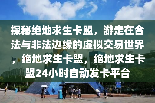 探秘绝地求生卡盟，游走在合法与非法边缘的虚拟交易世界，绝地求生卡盟，绝地求生卡盟24小时自动发卡平台