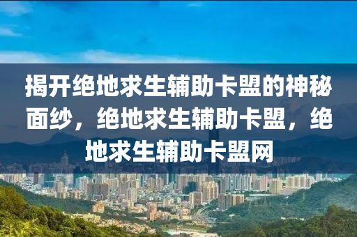 揭开绝地求生辅助卡盟的神秘面纱，绝地求生辅助卡盟，绝地求生辅助卡盟网