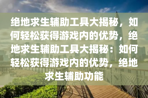 绝地求生辅助工具大揭秘，如何轻松获得游戏内的优势，绝地求生辅助工具大揭秘：如何轻松获得游戏内的优势，绝地求生辅助功能